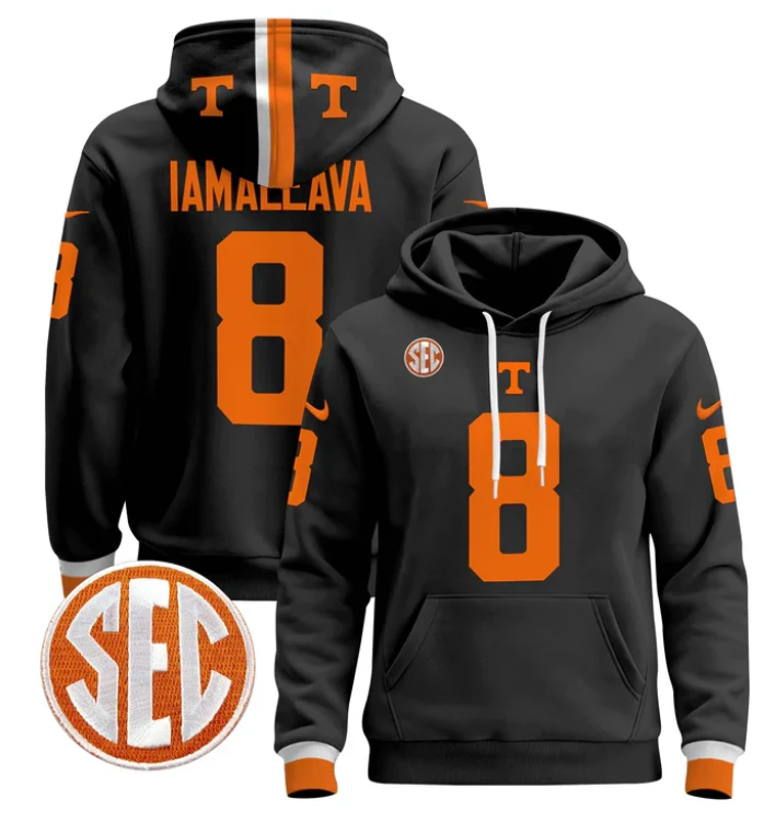 Nico Iamaleava Hoodie #8 Tennessee Volunteers Pullover Stitched by Hoodie Pullover