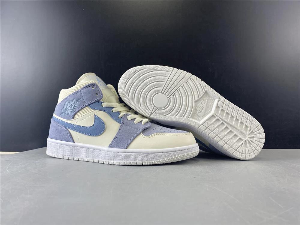 Air Jordan 1 Mid Mixed Textures Blue by Air Jordan