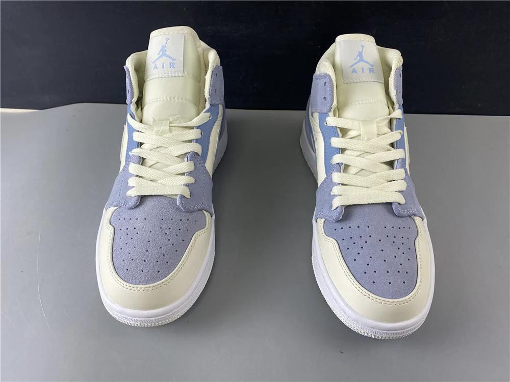 Air Jordan 1 Mid Mixed Textures Blue by Air Jordan