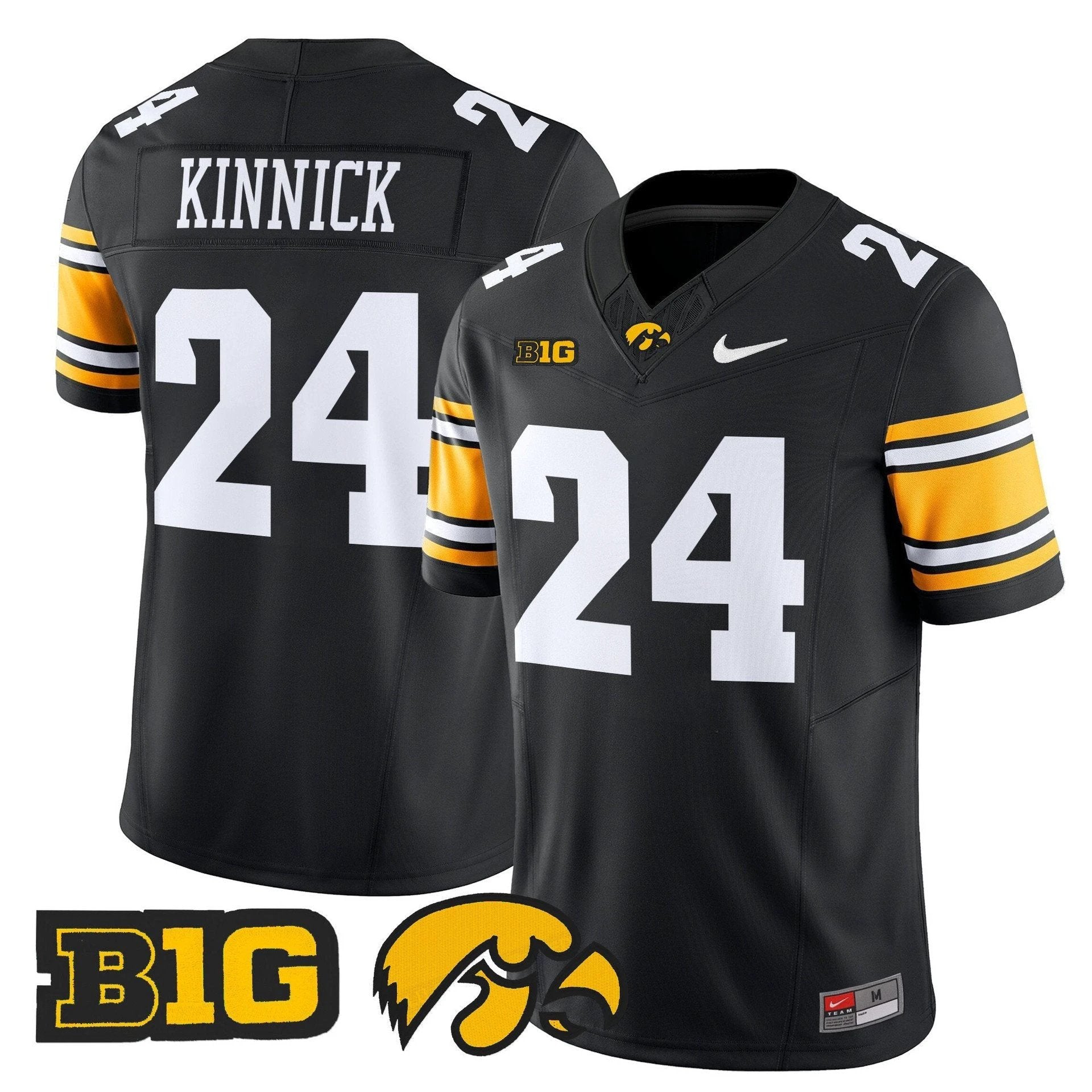 Nile Kinnick Jersey #24 Iowa Hawkeyes 2025 Limited Stitched Black by My Store
