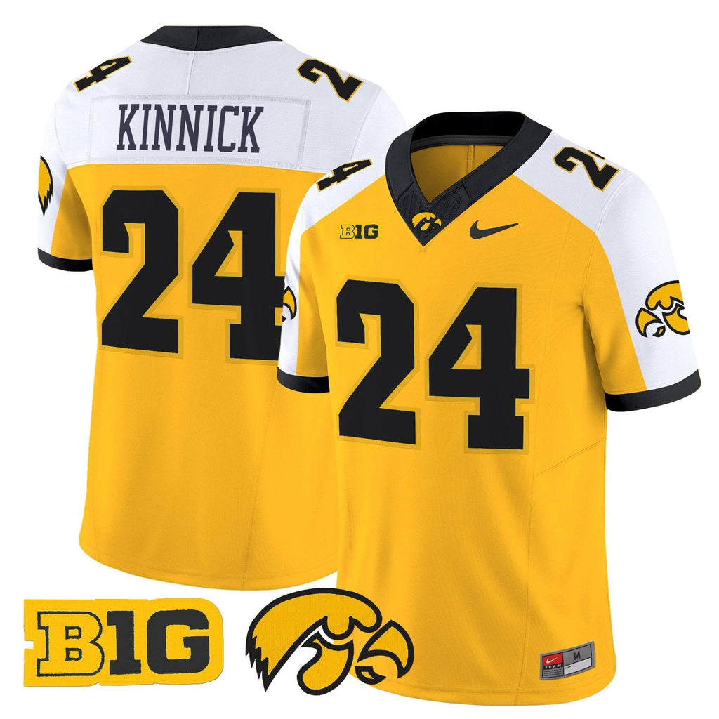 Nile Kinnick Jersey #24 Iowa Hawkeyes 2025 Limited Stitched Gold Alternate by My Store