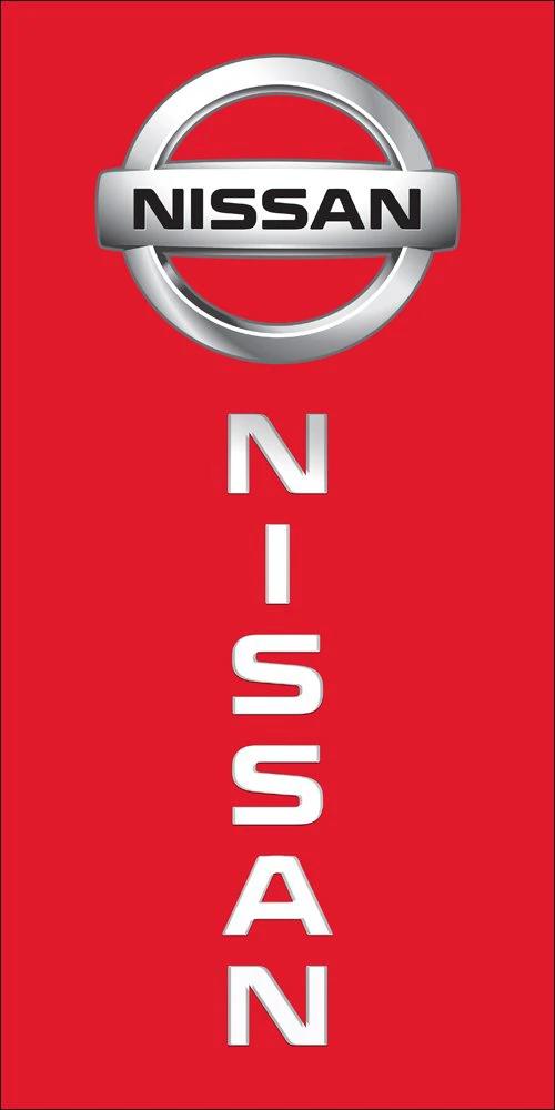 Nissan Car Flag Red Vertical 3X5 Ft Polyester Banner USA 90x150cm by flagsjustdoit