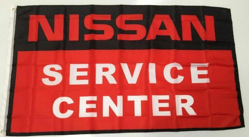 Nissan Service Center Style 9 Banner Flag - Car Patrol Ute Mechanic Workshop 3 x5ft by flagsjustdoit