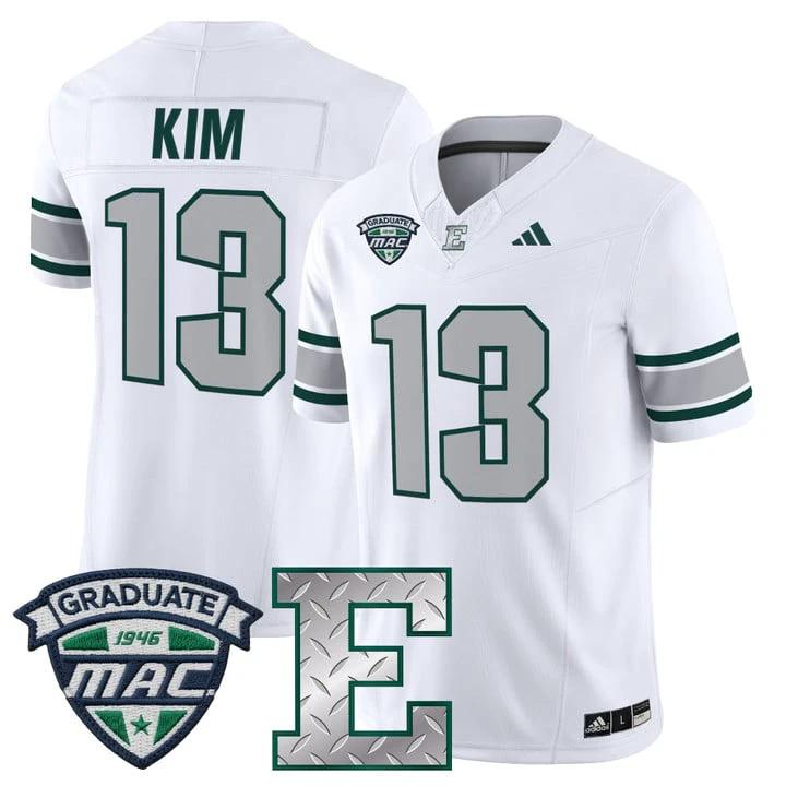 Noah Kim Jersey #13 Eastern Michigan Eagles 2025 Limited Stitched by My Store NCAA Football Jerseys