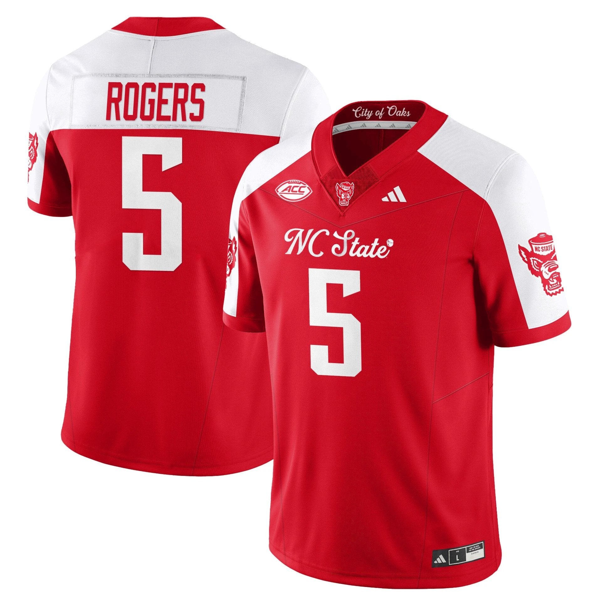 Noah Rogers Jersey #5 State Wolfpack City of Oaks Vapor Limited Stitched by My Store NCAA Football Jerseys