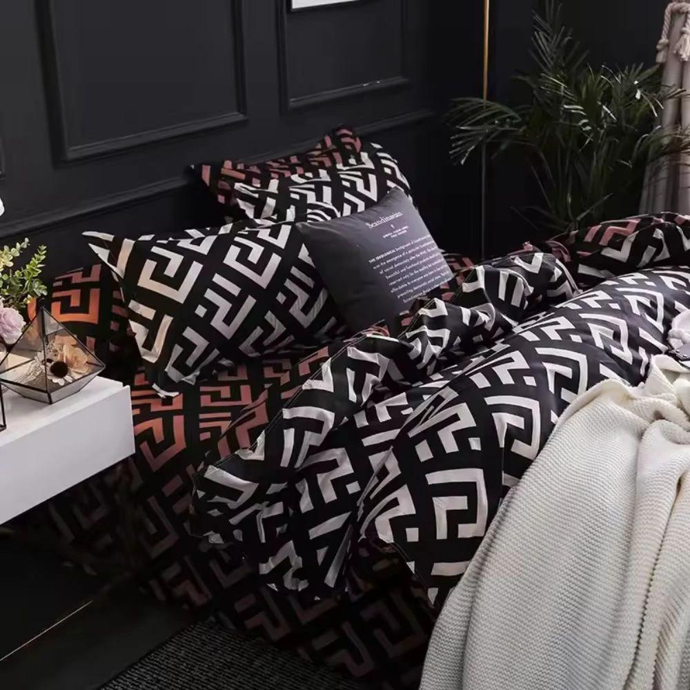 Noir Enigma Duvet Cover Set | 3pcs Duvet Cover Set by Casa & Beyond