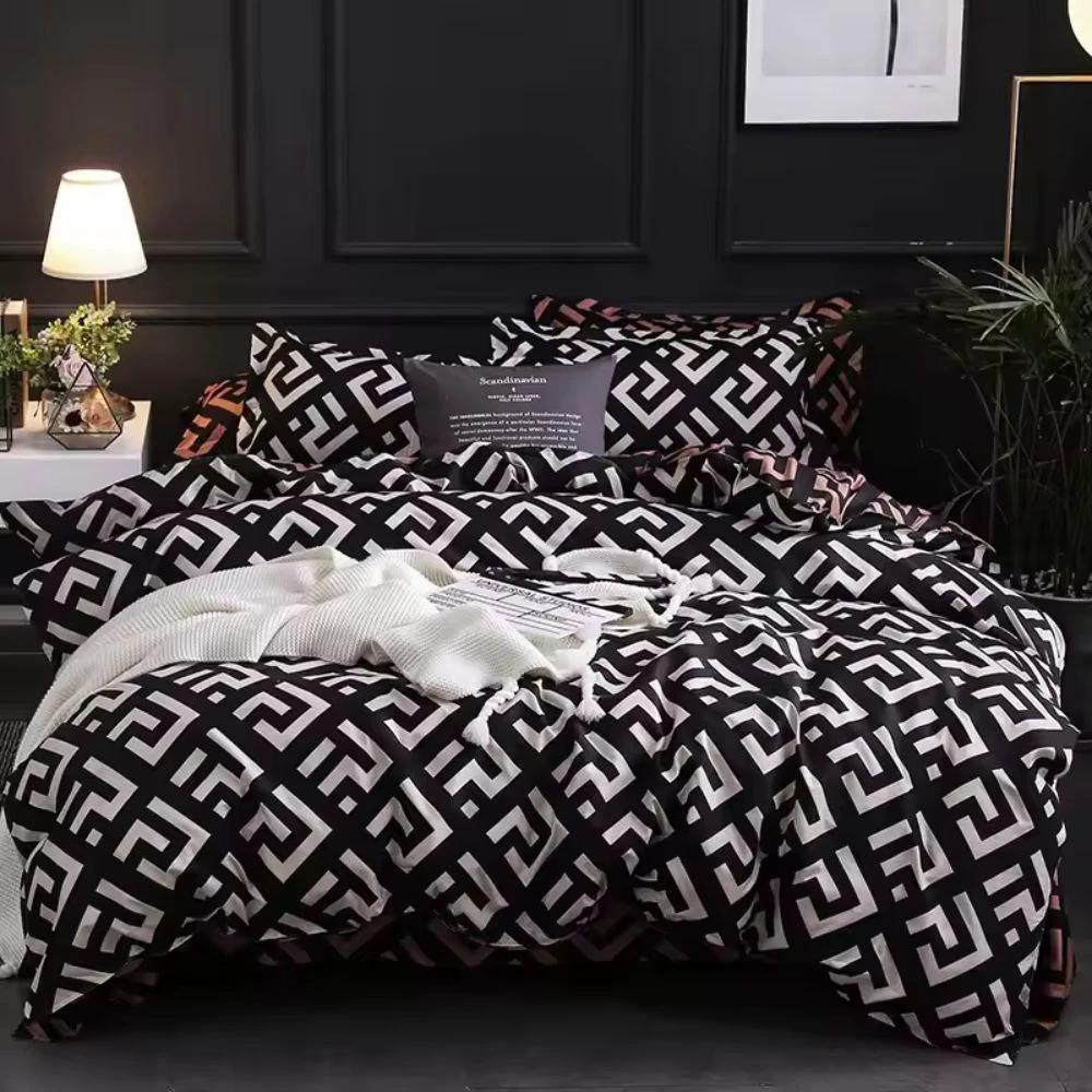Noir Enigma Duvet Cover Set | 3pcs Duvet Cover Set by Casa & Beyond