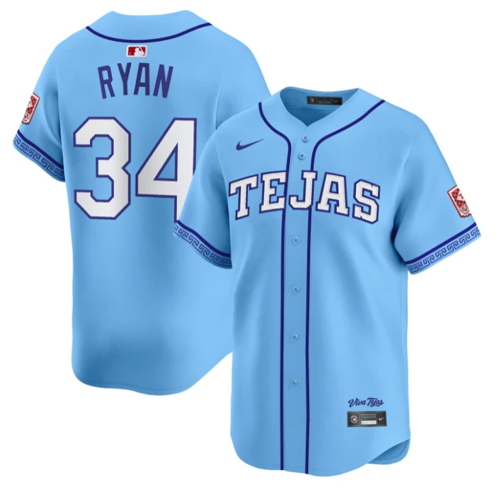 Nolan Ryan Jersey #34 Texas Rangers 2026 City Connect Premier Stitched by My Store