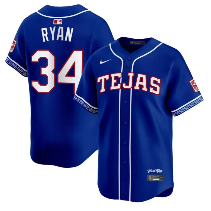 Nolan Ryan Jersey #34 Texas Rangers 2026 City Connect Premier Stitched by My Store