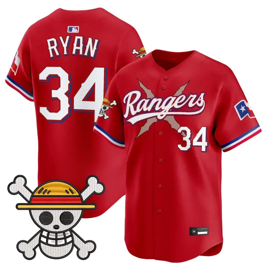 Nolan Ryan Jersey #34 Texas Rangers One Piece Premier Limited Stitched by My Store