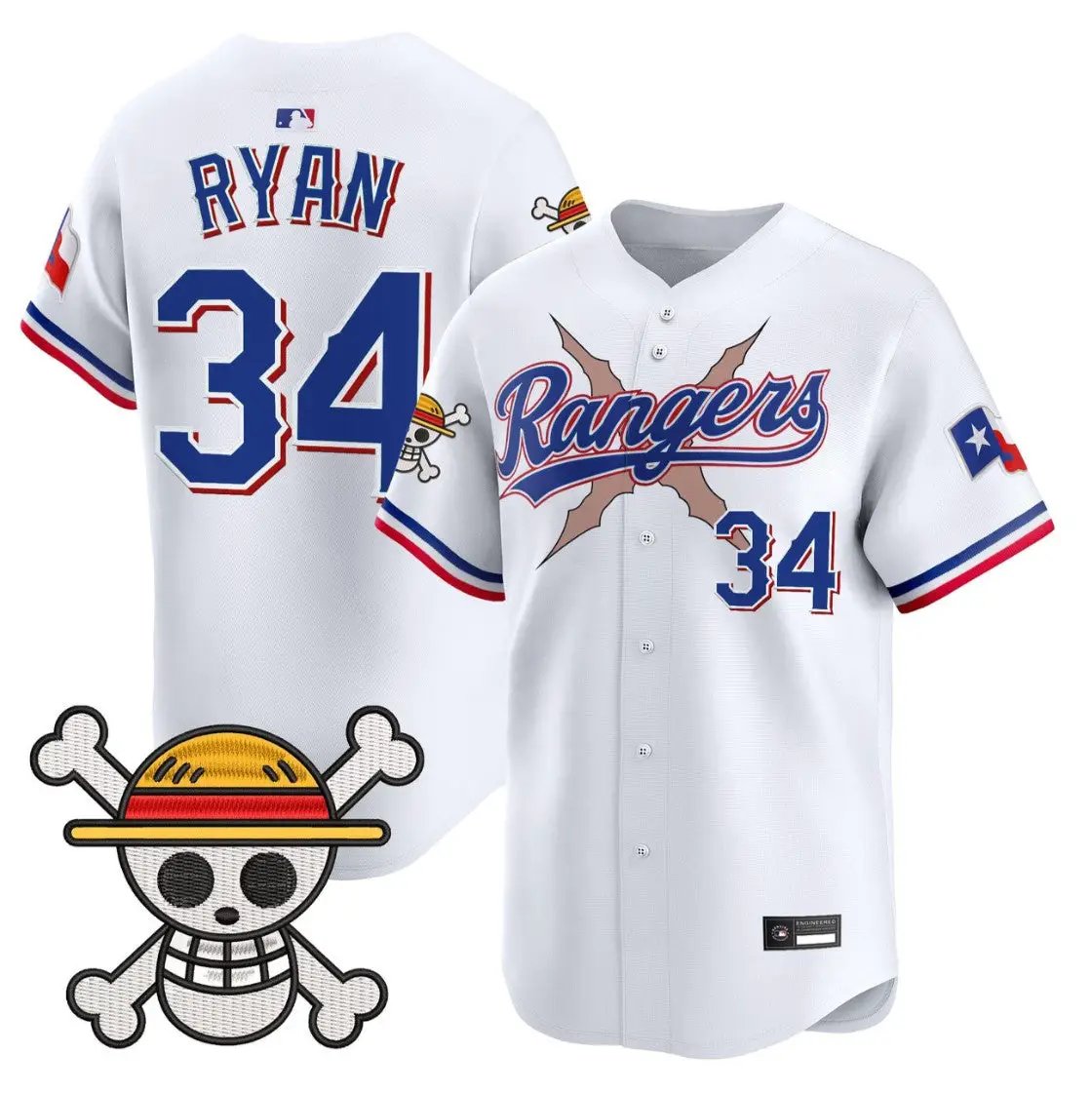 Nolan Ryan Jersey #34 Texas Rangers One Piece Premier Limited Stitched by My Store