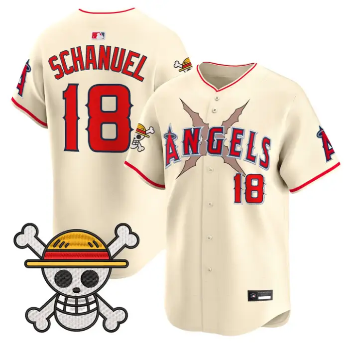 Nolan Schanuel Jersey #18 Los Angeles Angels One Piece Premier Stitched by My Store