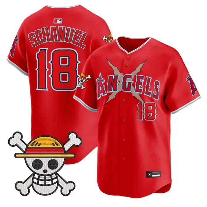 Nolan Schanuel Jersey #18 Los Angeles Angels One Piece Premier Stitched by My Store