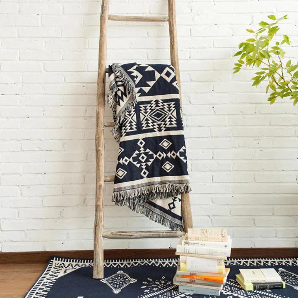 Nomad Weave Boho Throw Blanket by Casa & Beyond
