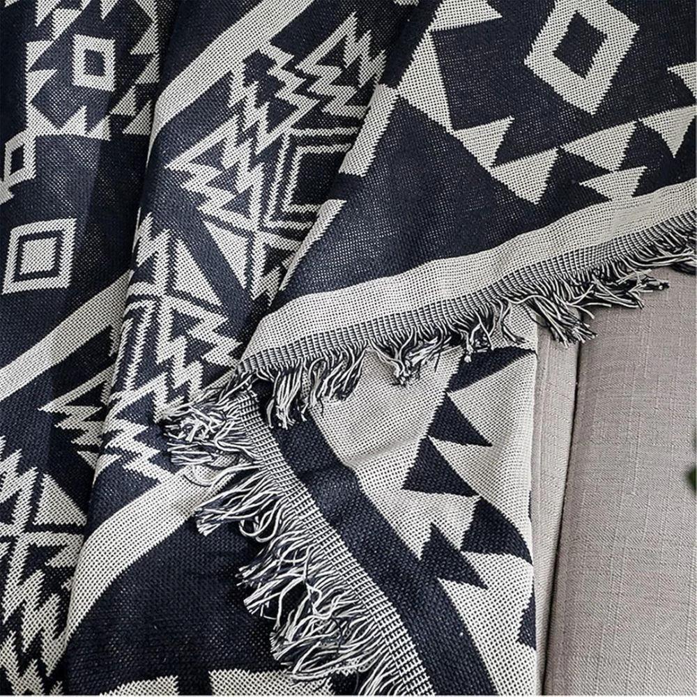 Nomad Weave Boho Throw Blanket by Casa & Beyond