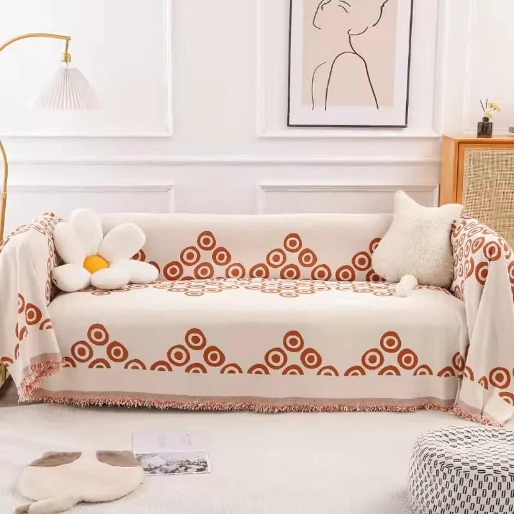 Circa Bloom Patterned Chenille Sofa Cover by Casa & Beyond