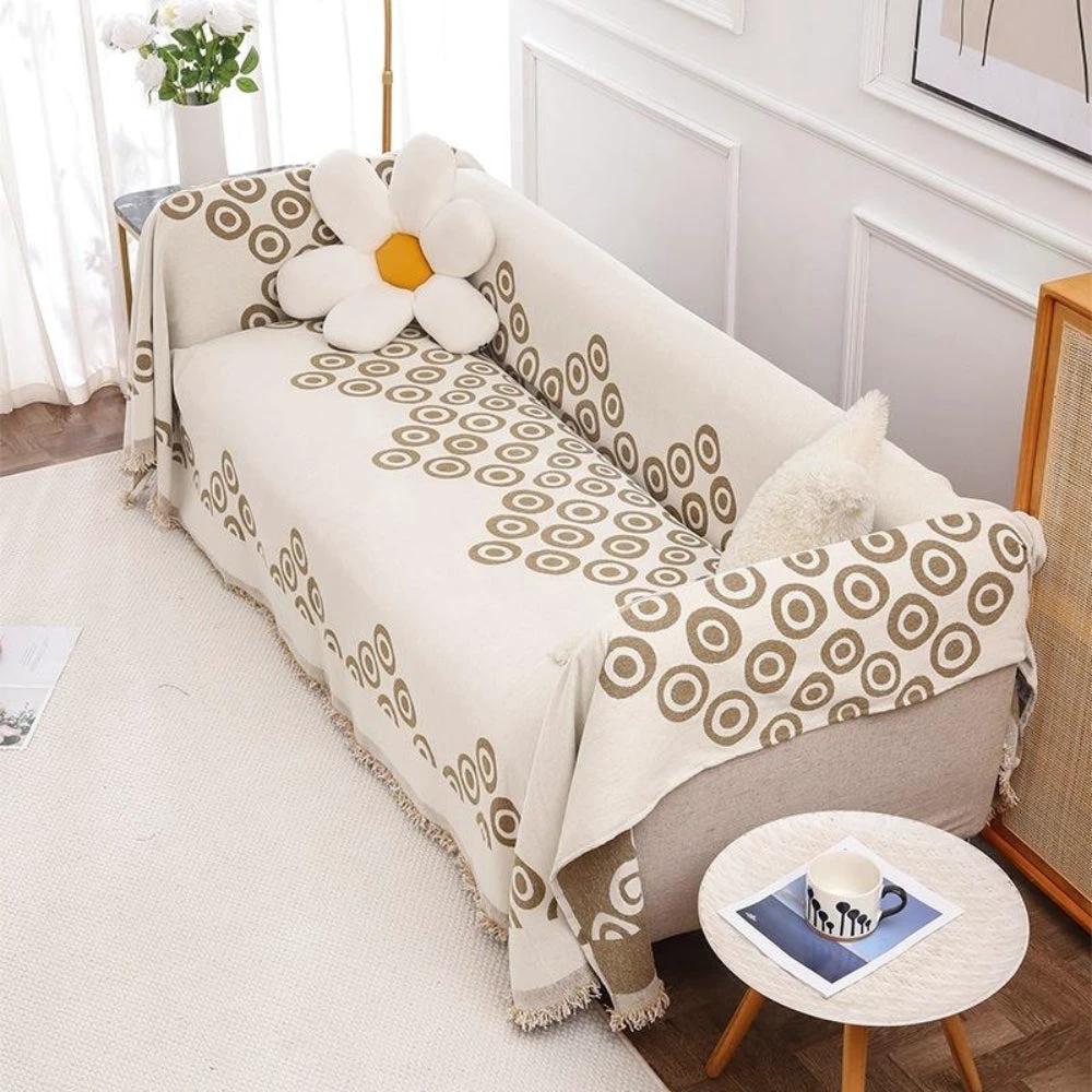 Circa Bloom Patterned Chenille Sofa Cover by Casa & Beyond