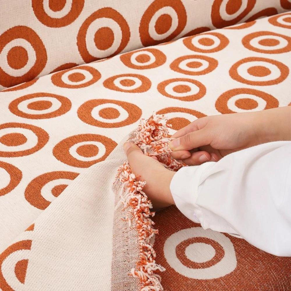 Circa Bloom Patterned Chenille Sofa Cover by Casa & Beyond