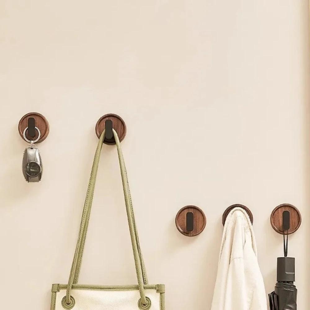 Nordic Walnut Wood Wall Hook by Casa & Beyond