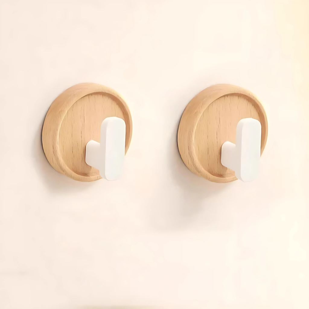 Nordic Walnut Wood Wall Hook by Casa & Beyond