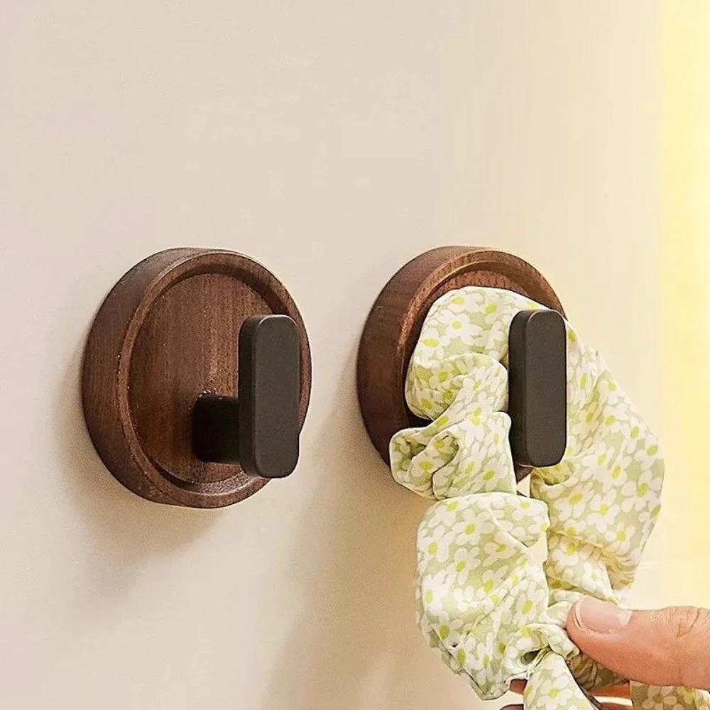 Nordic Walnut Wood Wall Hook by Casa & Beyond