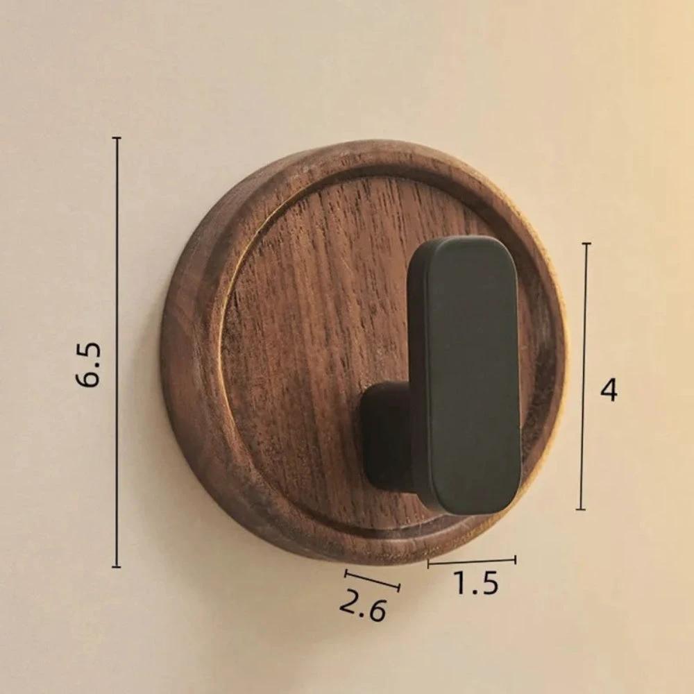 Nordic Walnut Wood Wall Hook by Casa & Beyond