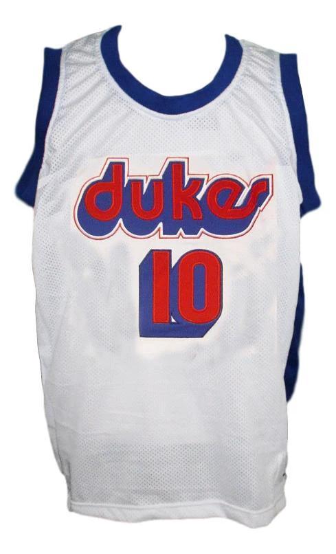Norm Nixon Jersey #10 Dukes Basketball New Sewn White by My store basketball
