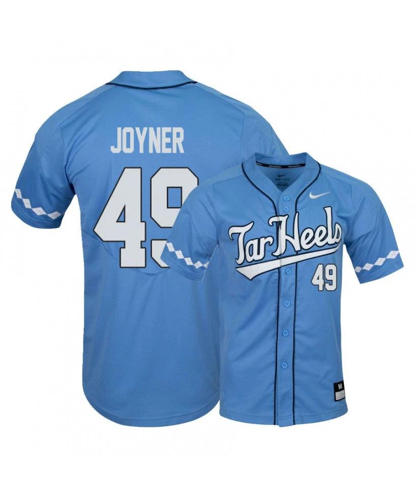 North Carolina Tar Heels 49 Chris Joyner Blue Elite Baseball Jersey by My Store