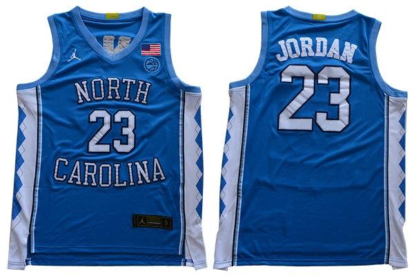 North Carolina Tar Heels #23 Jordan NCAA Basketball Jersey Blue by My store basketball