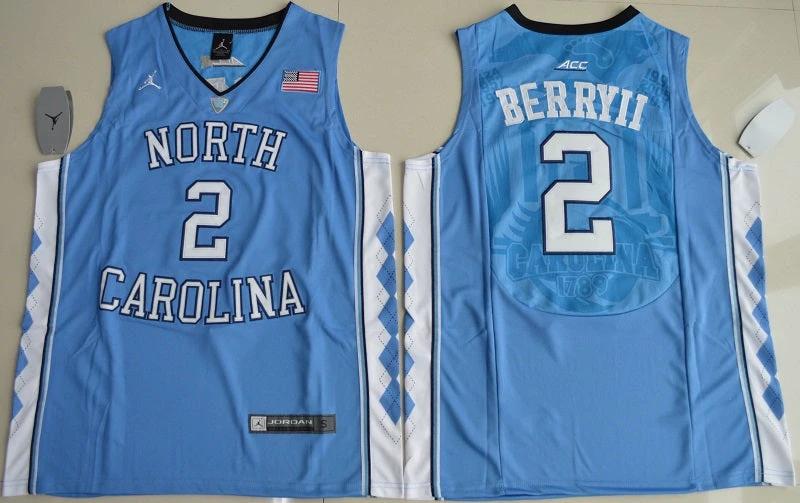 North Carolina Tar Heels #2 Joel Berry II NCAA Basketball Jersey Blue by My store basketball