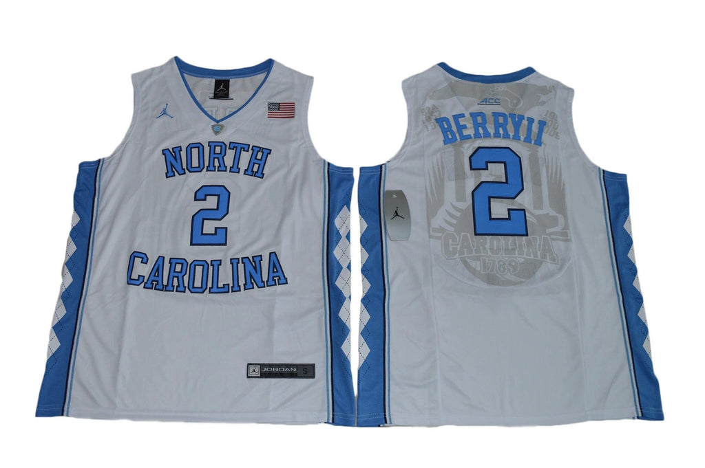 North Carolina Tar Heels #2 Joel Berry II NCAA Basketball Jersey White by My store basketball