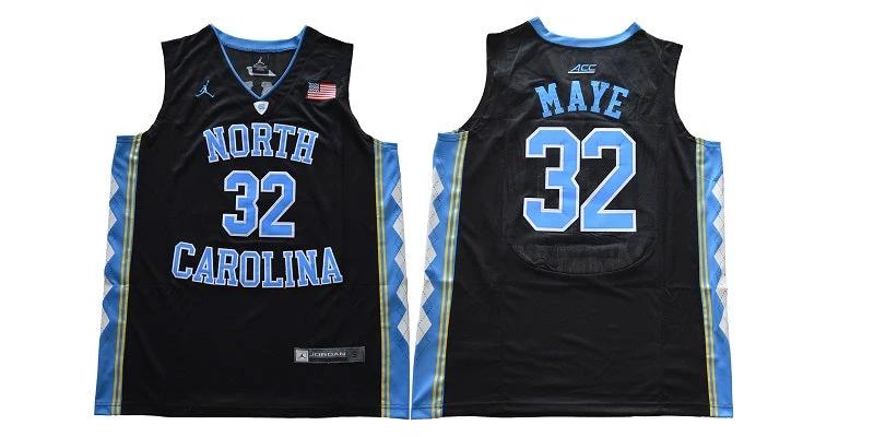 North Carolina Tar Heels #32 Maye NCAA Basketball Jersey Black by My store basketball