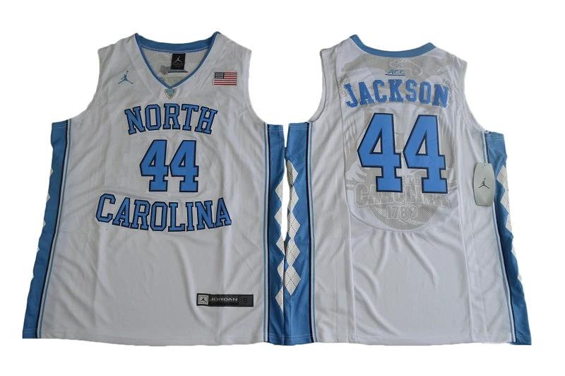 North Carolina Tar Heels #44 Justin Jackson NCAA Basketball Jersey White by My store basketball