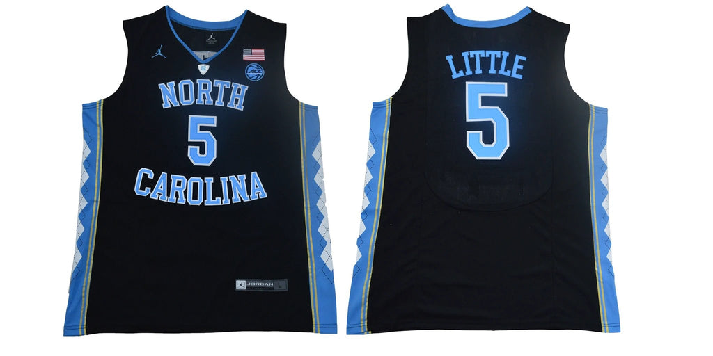 North Carolina Tar Heels #5 Little NCAA Basketball Jersey Black by My store basketball