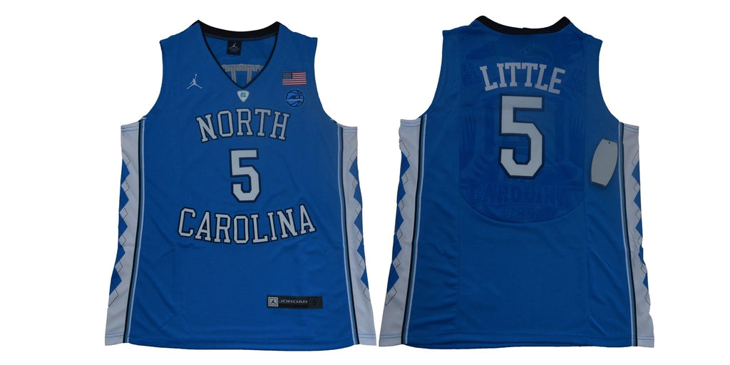 North Carolina Tar Heels #5 Little NCAA Basketball Jersey Blue by My store basketball