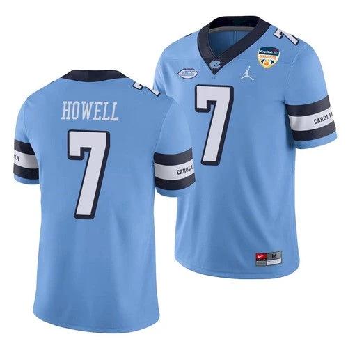 North Carolina Tar Heels #7 Sam Howell Jersey Blue College Football Orange Bowl 2021 by My Store