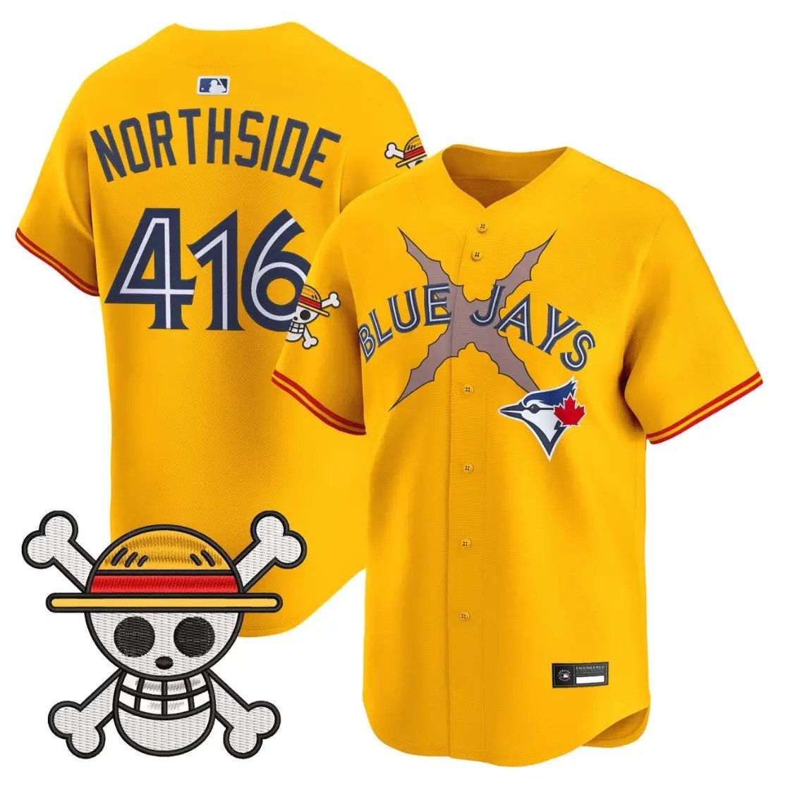 NorthSide Jersey #416 Blue Jays One Piece Premier Limited Stitched by My Store