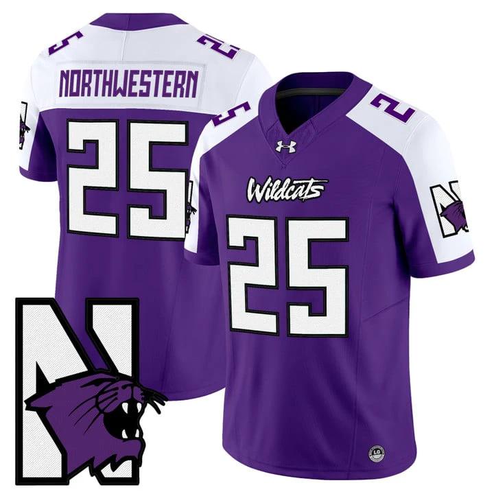Northwestern Jersey #25 Northwestern Wildcats Honoring 95 Stitched Purple Alternate by NCAA Football Jersey