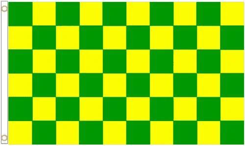 Norwich City Check Football Club Flag 3x5ft Banner Polyester by flagsjustdoit