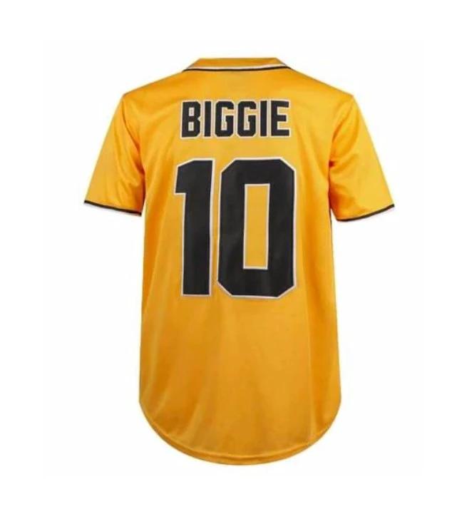 Notorious BIG Biggie Smalls Bad Boy Baseball Jersey Yellow by My Store