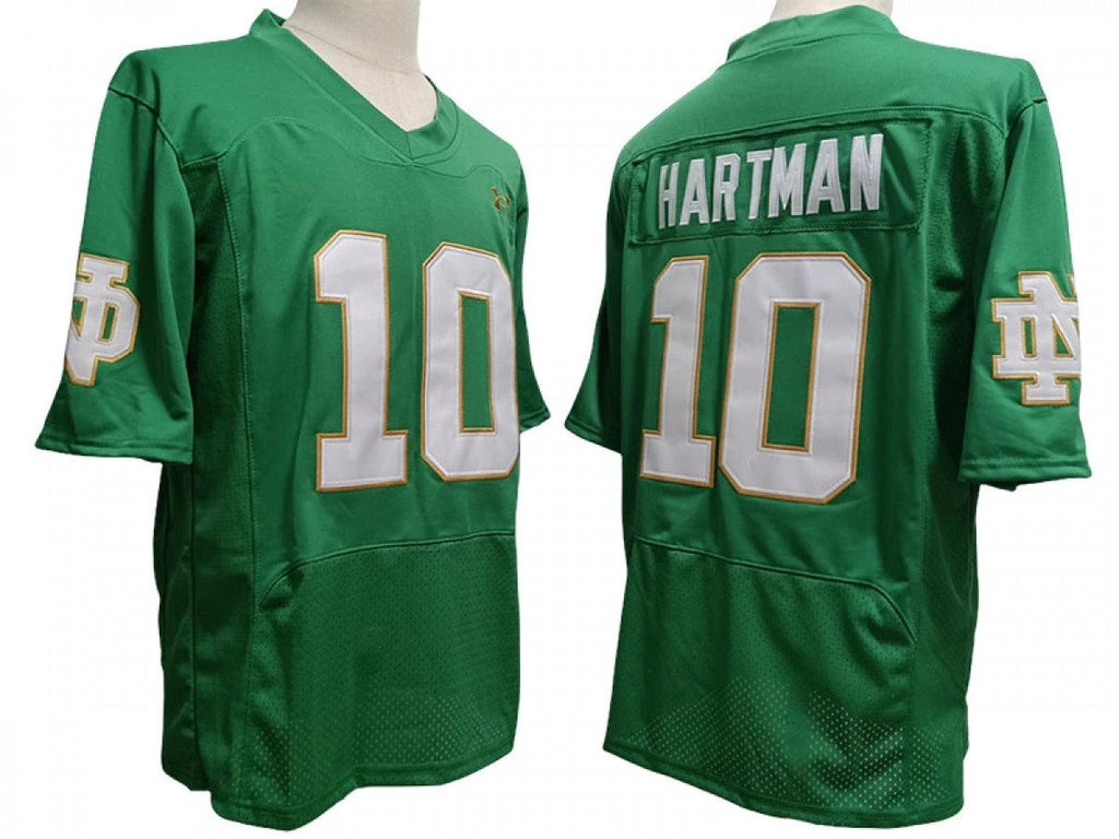 Notre Dame Fighting Irish #10 Sam Hartman Vapor F.U.S.E. Limited Jersey Green by My Store NCAA Football Jerseys