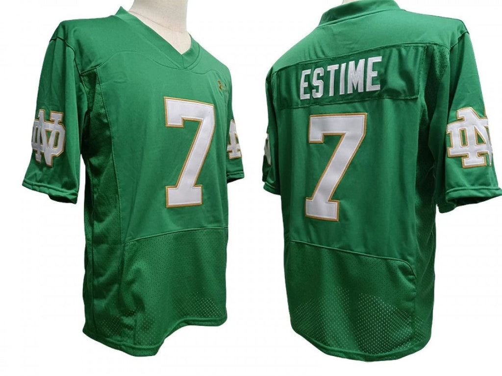 Notre Dame Fighting Irish #7 Audric Estime Vapor F.U.S.E. Limited Jersey Green by My Store NCAA Football Jerseys