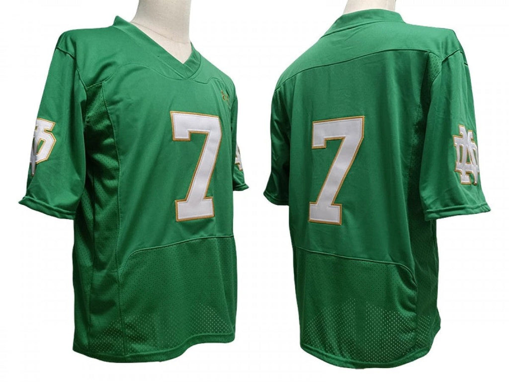 Notre Dame Fighting Irish #7 Vapor F.U.S.E. Limited Jersey Green by My Store NCAA Football Jerseys