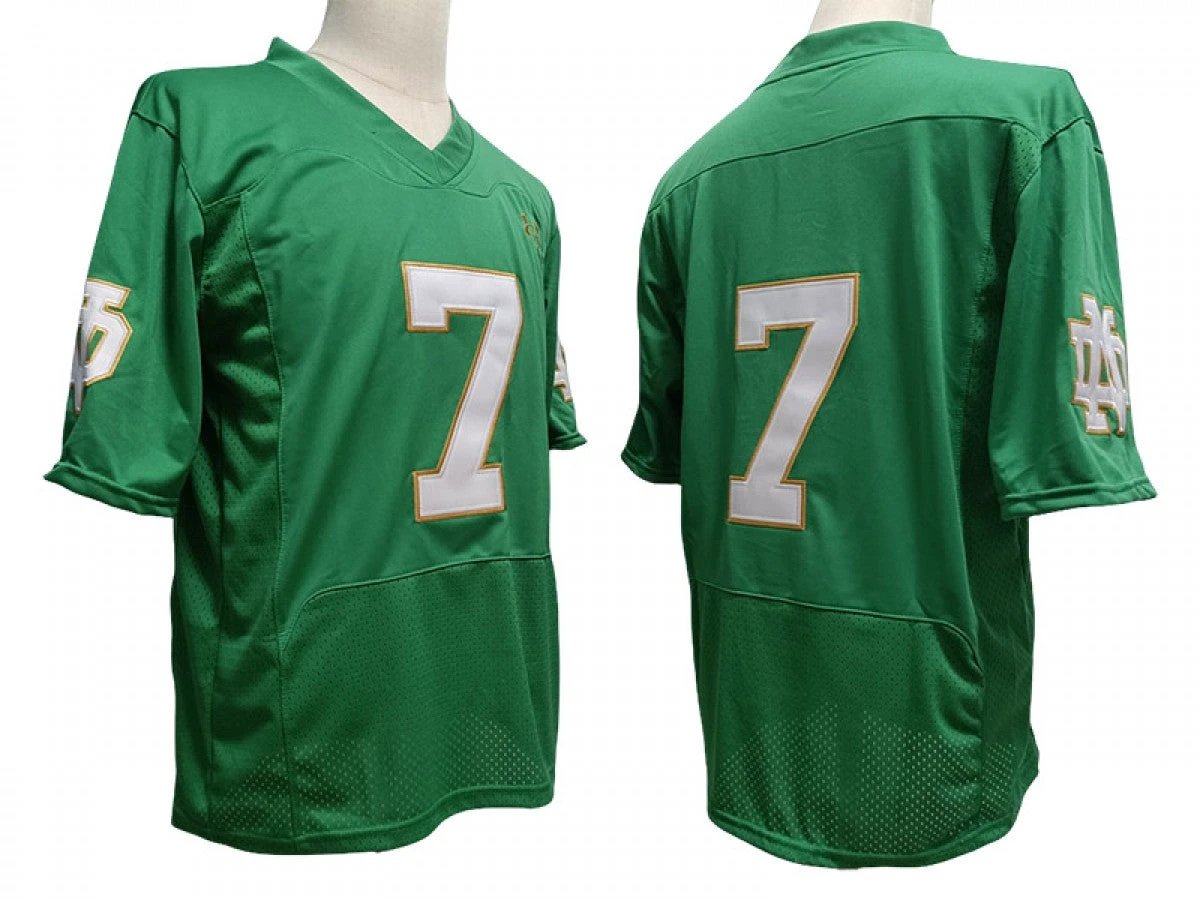 Notre Dame Fighting Irish #7 Vapor F.U.S.E. Limited Jersey Green by My Store NCAA Football Jerseys