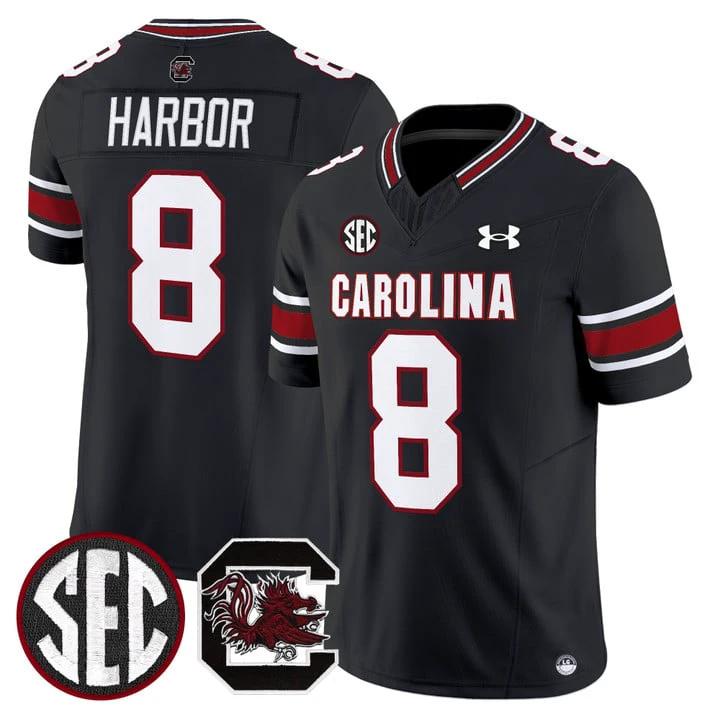 Nyck Harbor Jersey #8 South Carolina Gamecocks 2025 Stitched Black by My Store