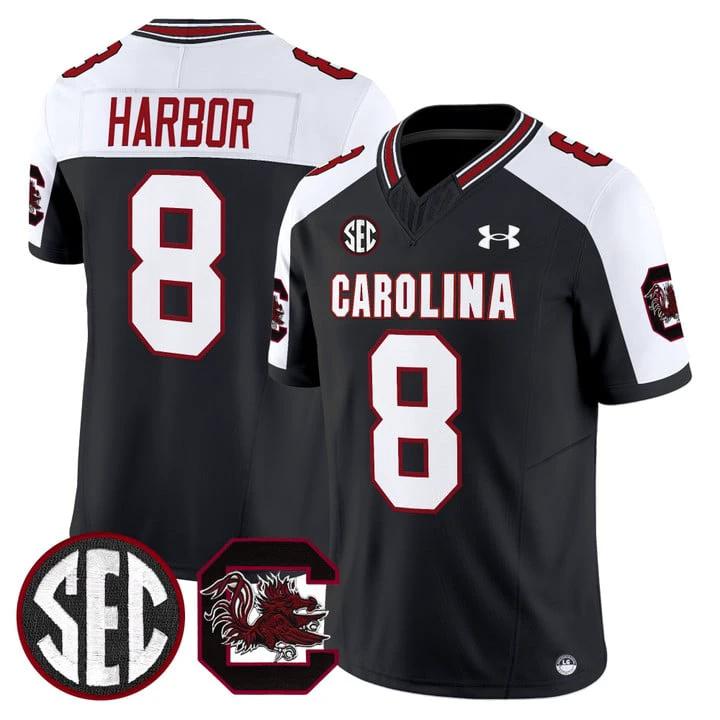 Nyck Harbor Jersey #8 South Carolina Gamecocks 2025 Stitched Black Alternate by My Store