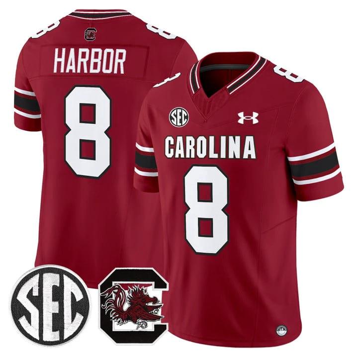Nyck Harbor Jersey #8 South Carolina Gamecocks 2025 Stitched Garnet by My Store