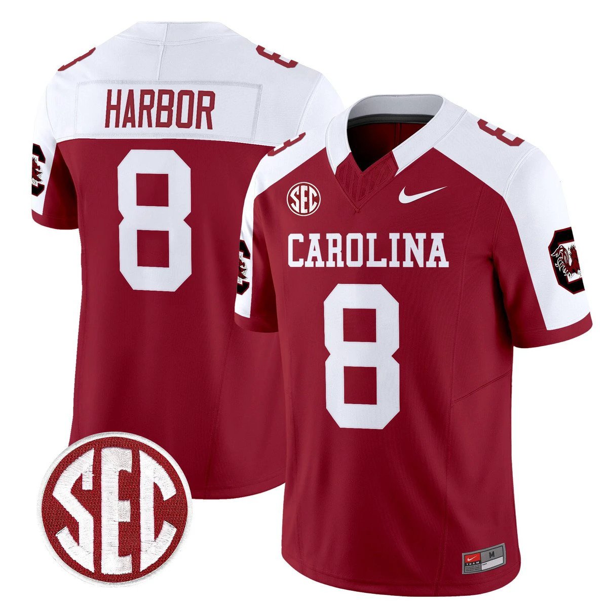 Nyck Harbor Jersey #8 Carolina 1980 Throwback Rebrand 2026 Stitched Garnet Alter by My Store NCAA Football Jerseys