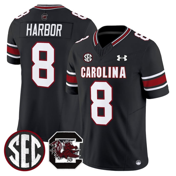 Nyck Harbor Jersey #8 South Carolina Gamecocks 2025 Stitched by My Store NCAA Football Jerseys
