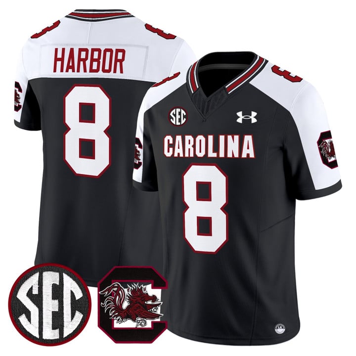 Nyck Harbor Jersey #8 South Carolina Gamecocks 2025 Stitched by My Store NCAA Football Jerseys